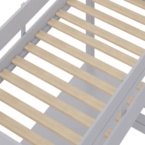 Isabelle & Max™ Everiz Twin Solid Wood Loft Bed with BuiltinDesk by